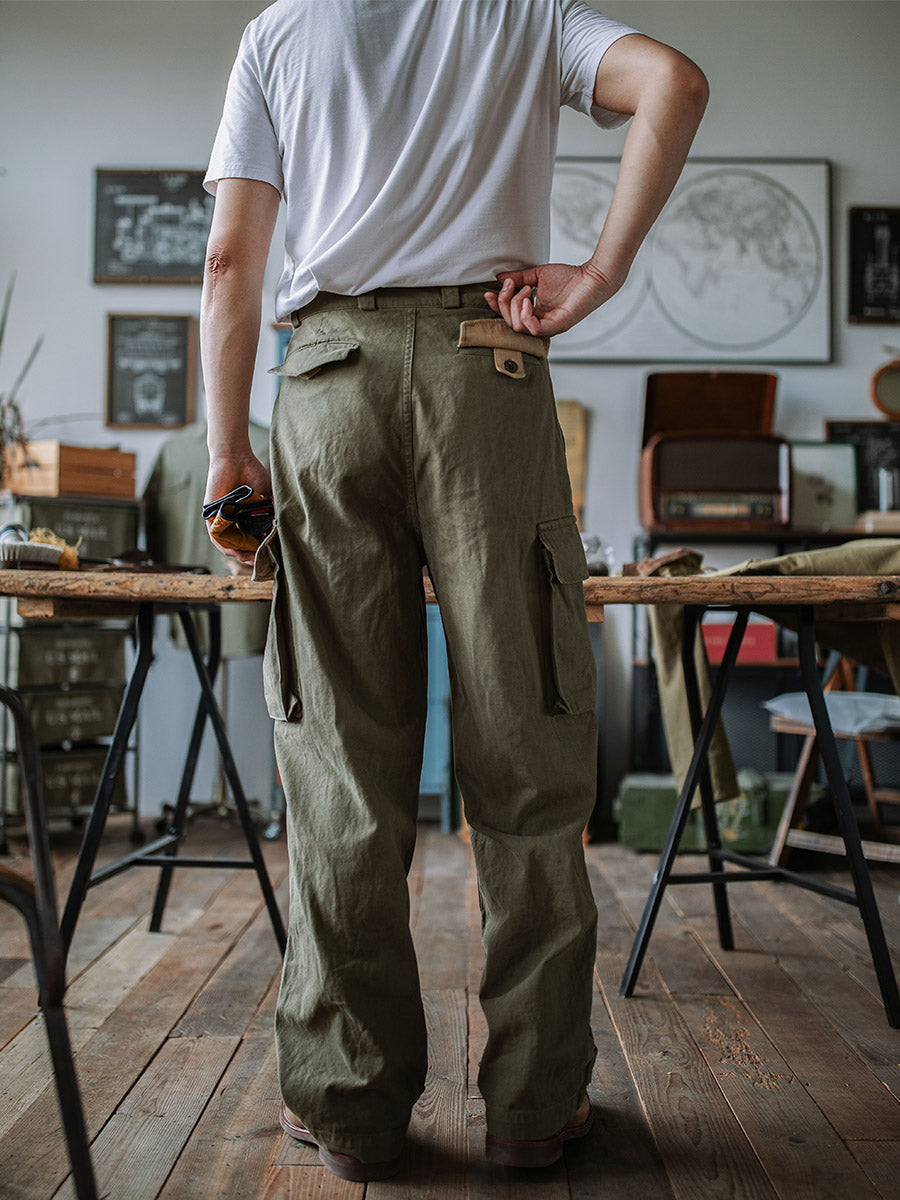 Jesolice M-47 Hose | 100% Baumwolle Fischgrät, Verstellbare Passform, Bequem — Image 5