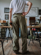 Jesolice M-47 Hose | 100% Baumwolle Fischgrät, Verstellbare Passform, Bequem — Image 5