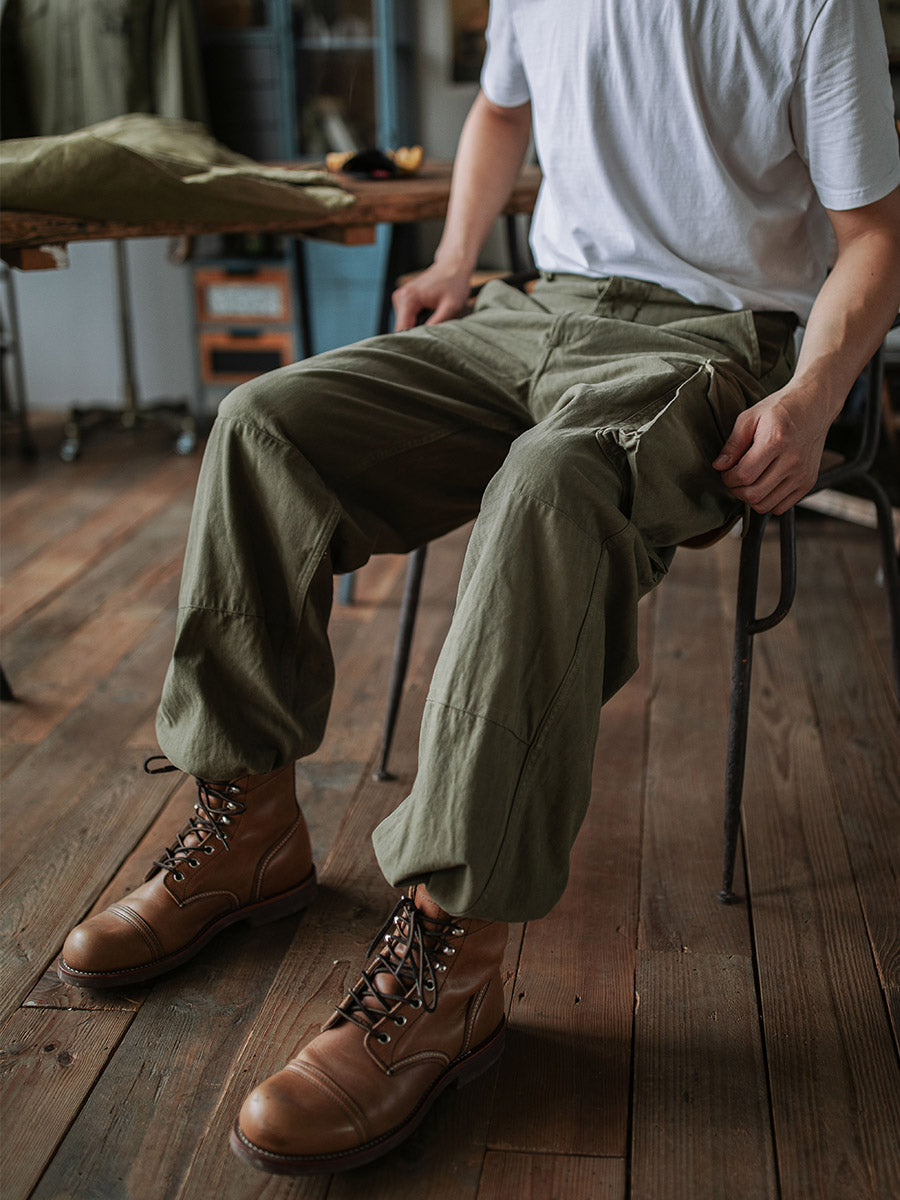 Jesolice M-47 Hose | 100% Baumwolle Fischgrät, Verstellbare Passform, Bequem — Image 6