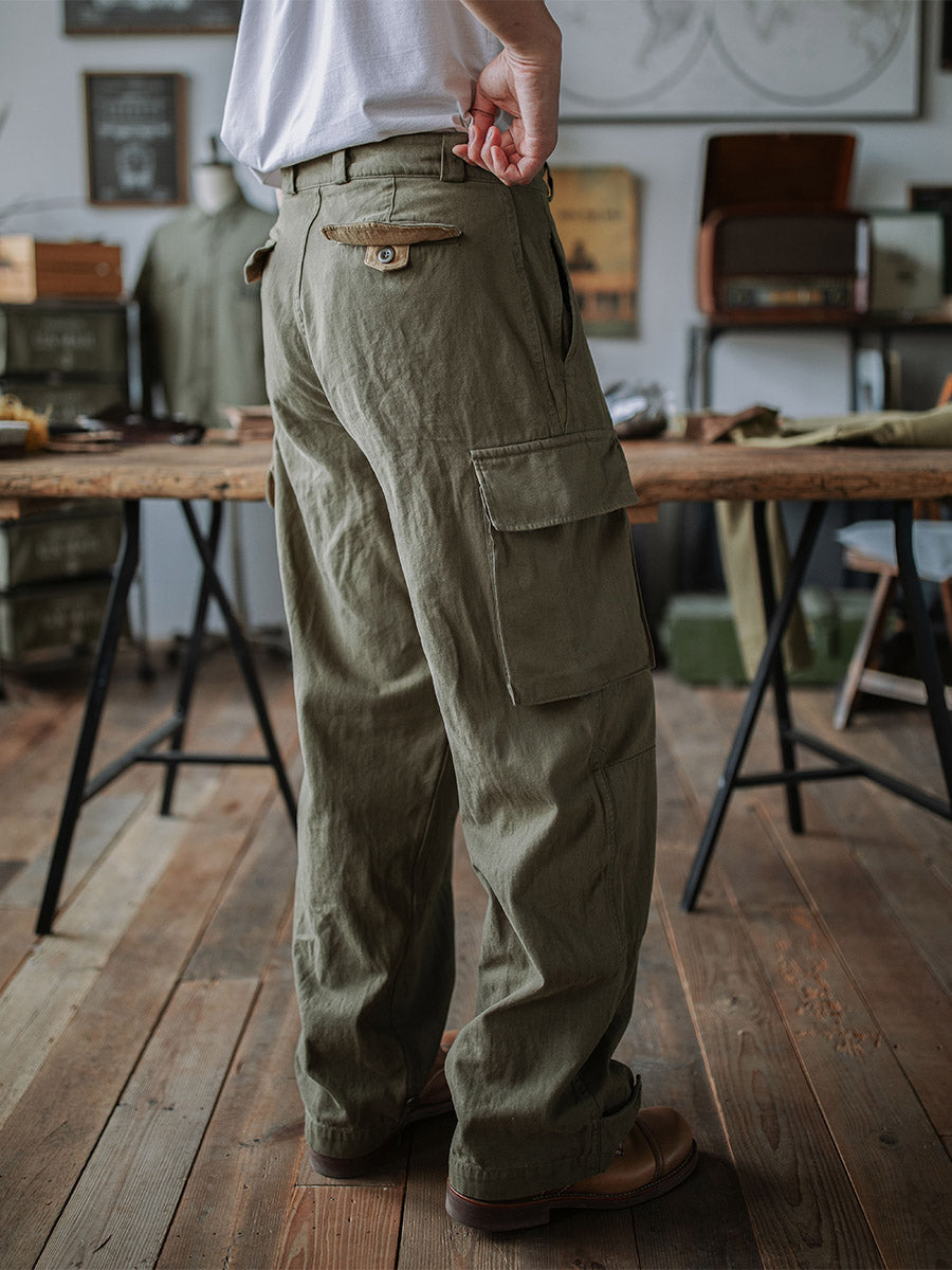 Jesolice M-47 Hose | 100% Baumwolle Fischgrät, Verstellbare Passform, Bequem — Image 7