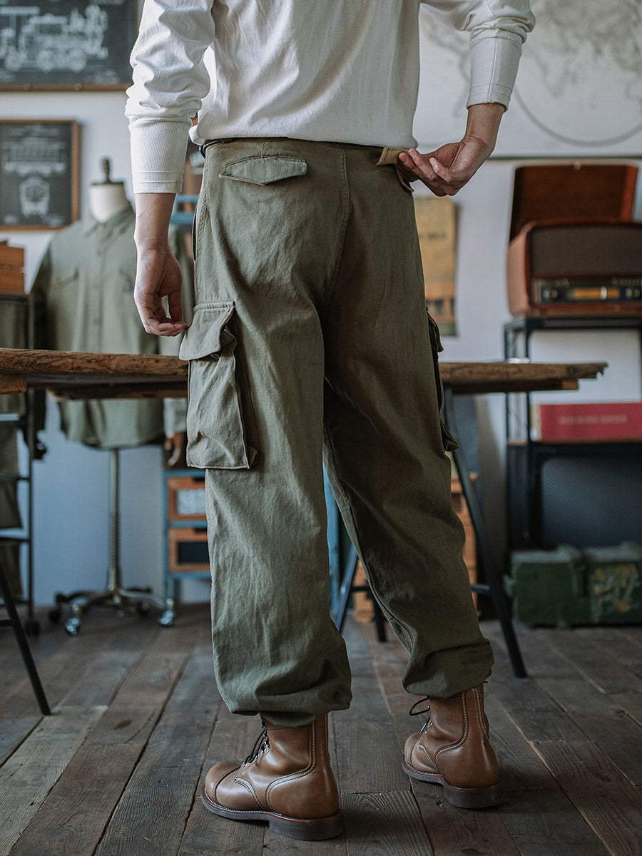 Jesolice M-47 Hose | 100% Baumwolle Fischgrät, Verstellbare Passform, Bequem — Image 9