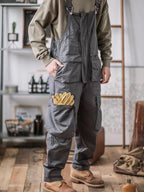 Jesolice Unisex Schwarze Latzhose | 100% Baumwolle, Bequeme Passform, Stylisch — Image 9