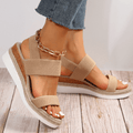 Komfort Sandale Damen in Beige — Main Image