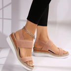 Komfort Sandale Damen in Beige — Image 7