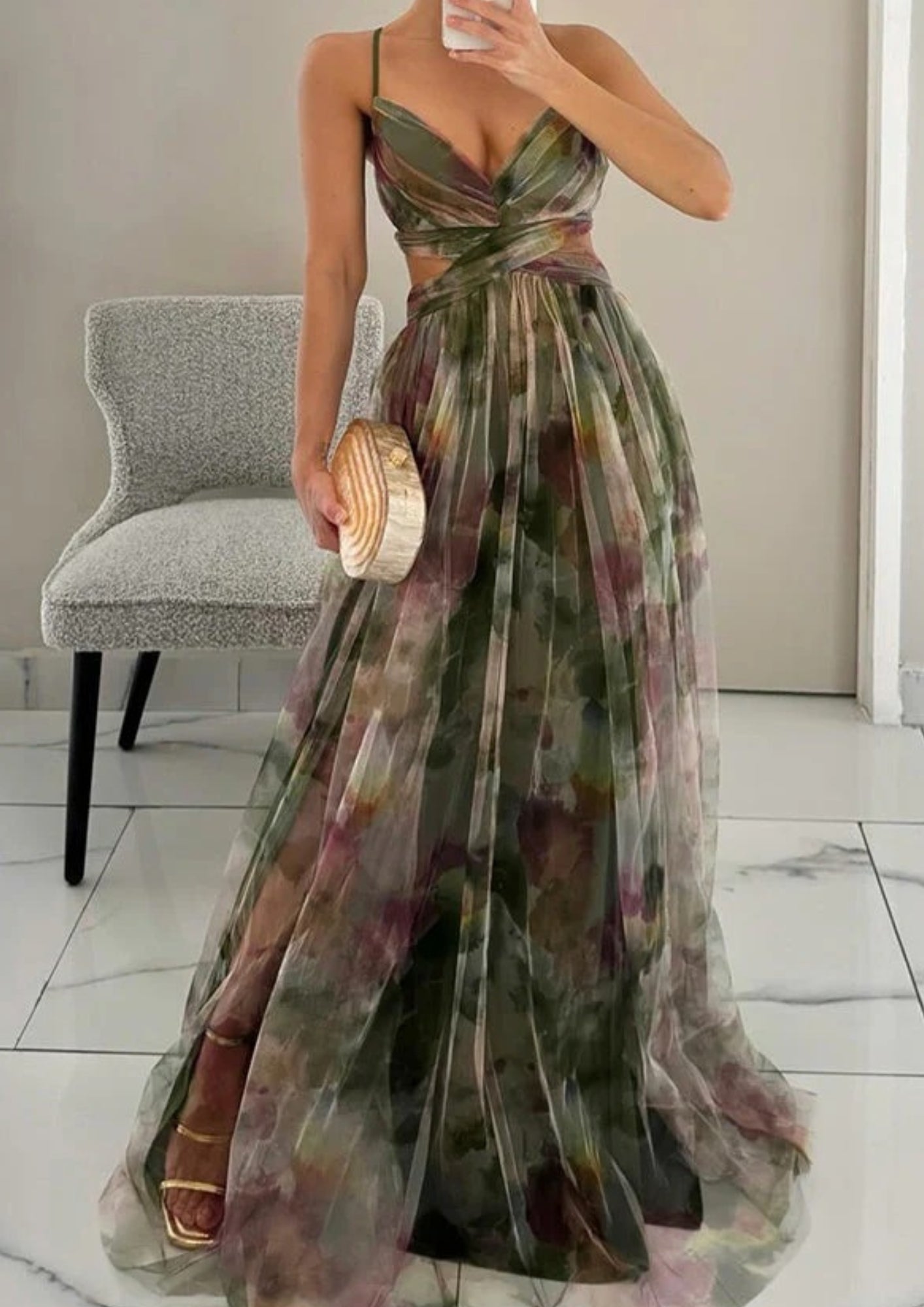 Lunara Abendkleid in Mehrfarbig — Image 4