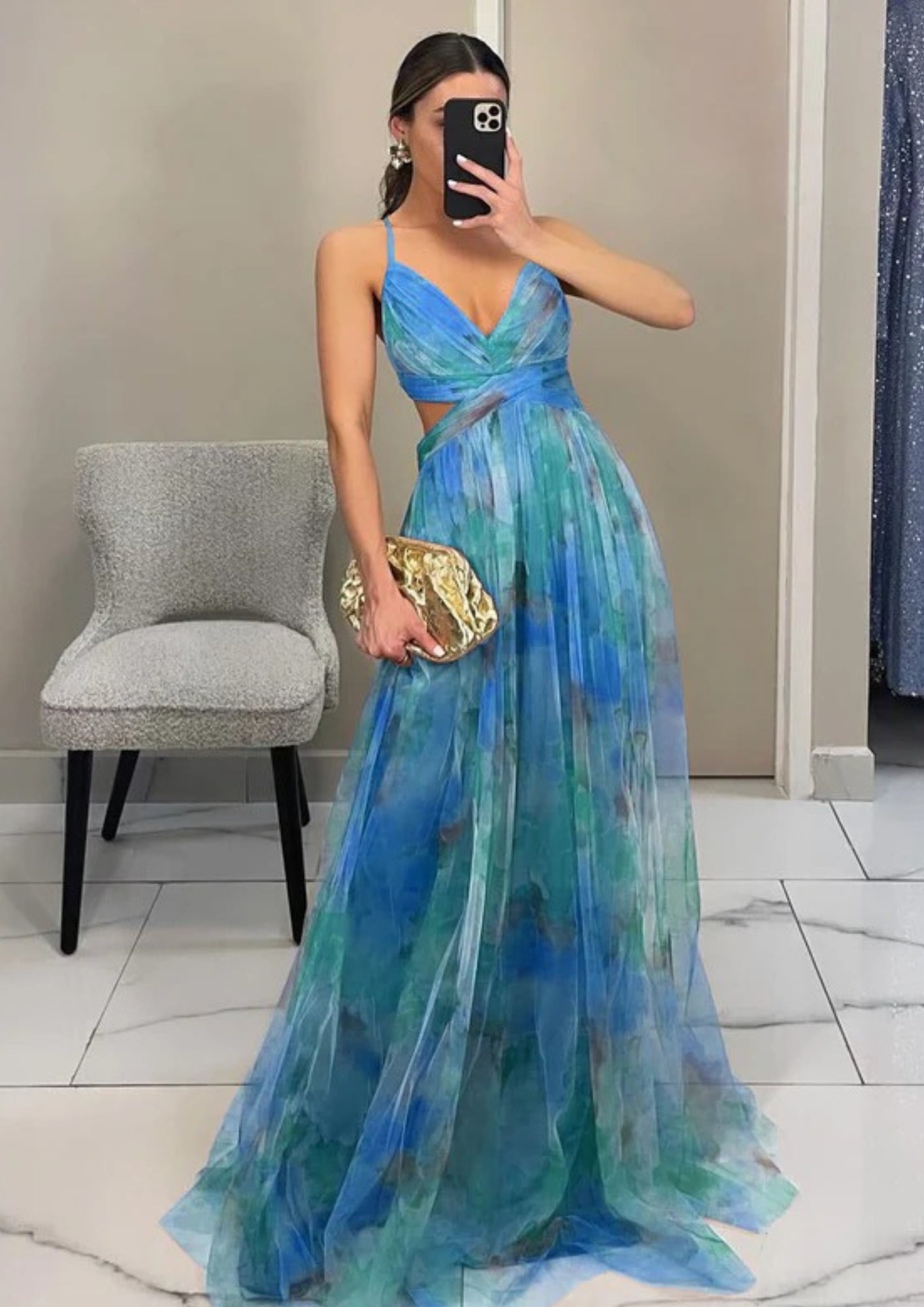 Lunara Abendkleid in Mehrfarbig — Image 7