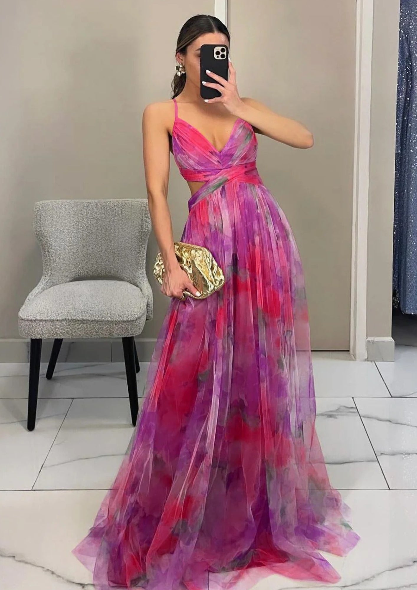 Lunara Abendkleid in Mehrfarbig — Image 8