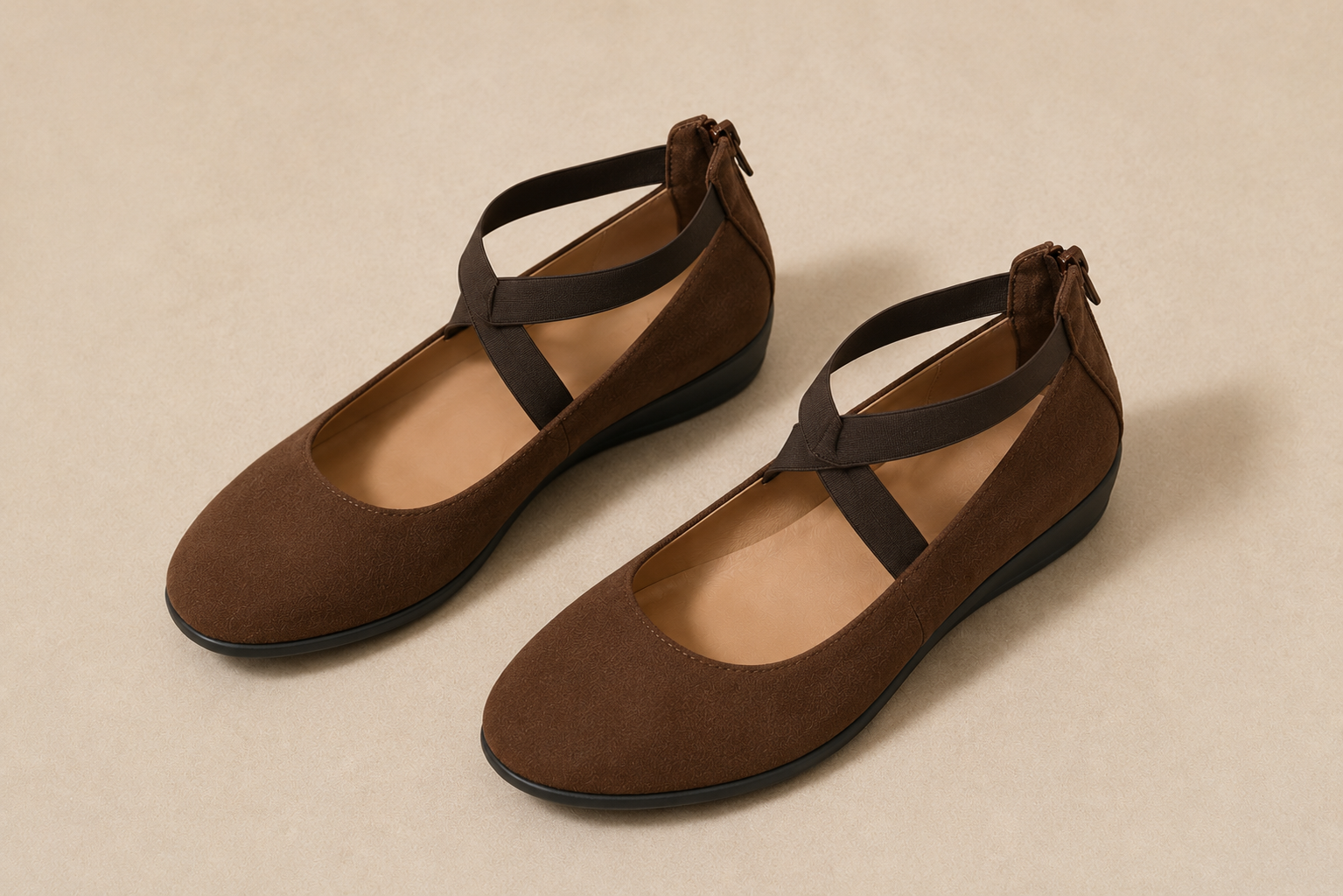 Lunara Ballerinas in Schwarz — Image 5
