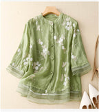 Lunara Bluse in Grün — Main Image