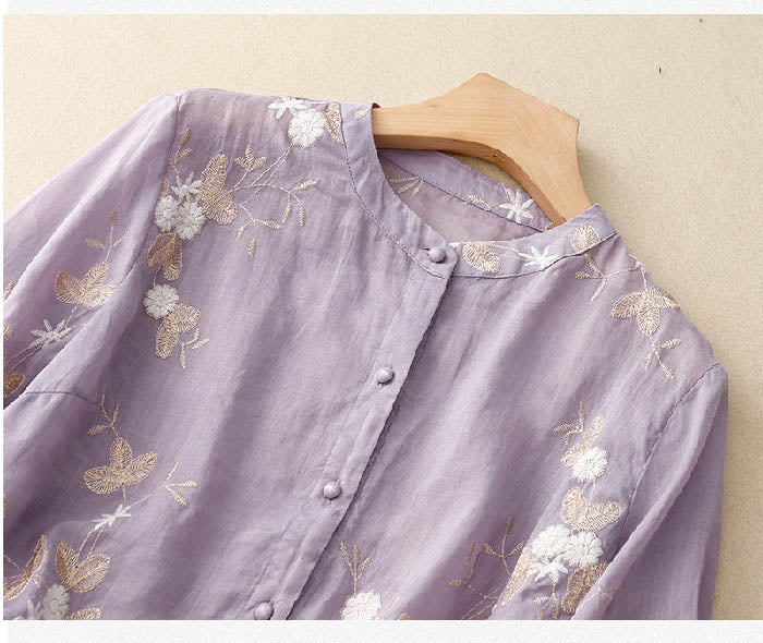 Lunara Bluse in Grün — Image 8