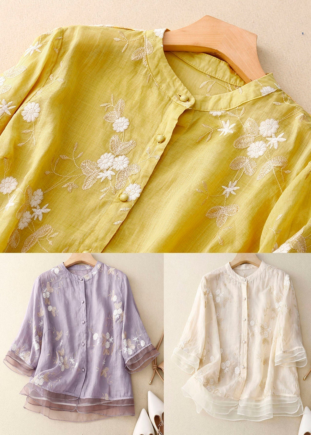 Lunara Bluse in Grün — Image 9