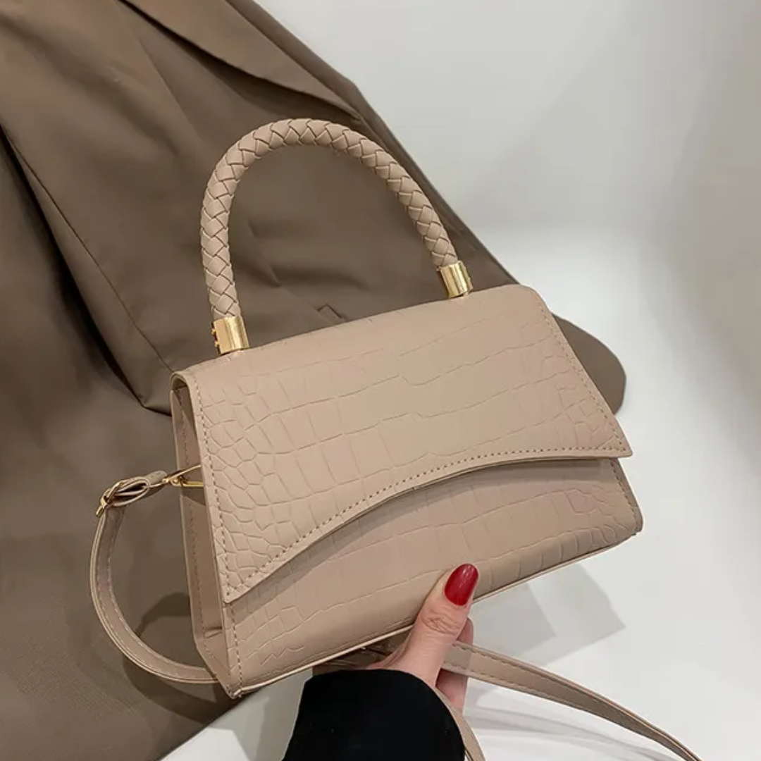 Lunara Handtasche in Schwarz und Beige — Image 4