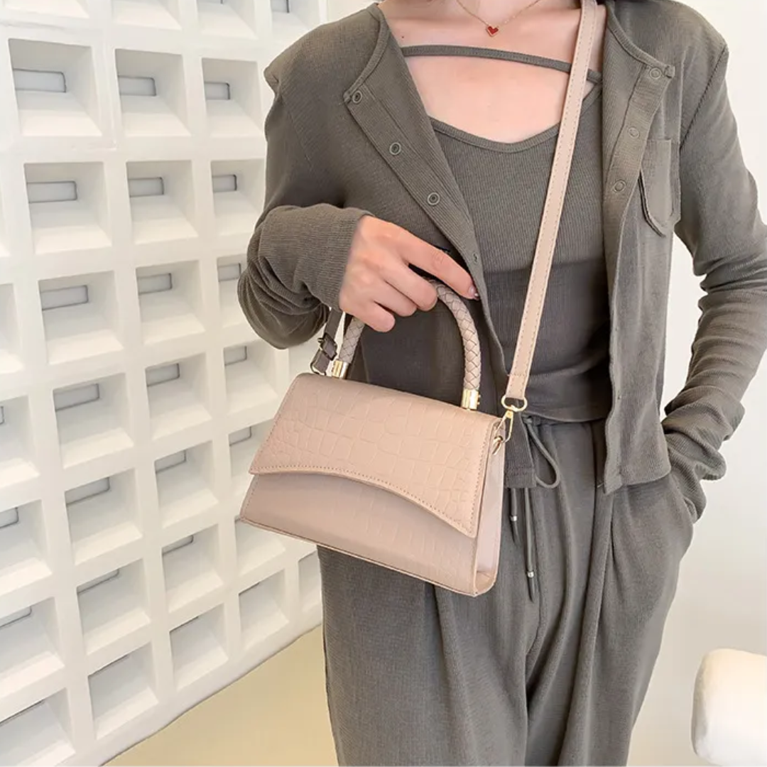 Lunara Handtasche in Schwarz und Beige — Image 6