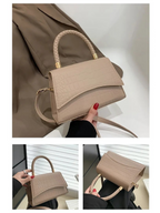 Lunara Handtasche in Schwarz und Beige — Image 7