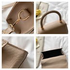 Lunara Handtasche in Schwarz und Beige — Image 9