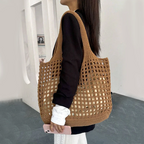 Lunara Netz Einkaufstasche in Beige — Image 14