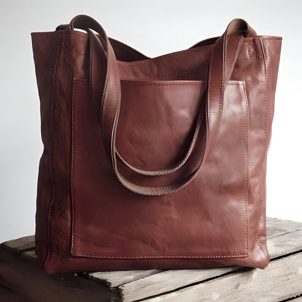 Lunara Schultertasche in Braun — Image 4
