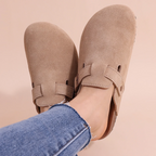 Marke Damen Clogs aus Wildleder in Beige — Image 10