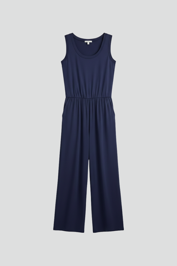 Marke Damen Jumpsuit in Navy Blau — Main Image