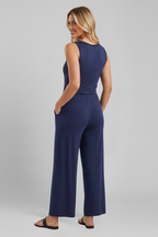 Marke Damen Jumpsuit in Navy Blau — Image 3