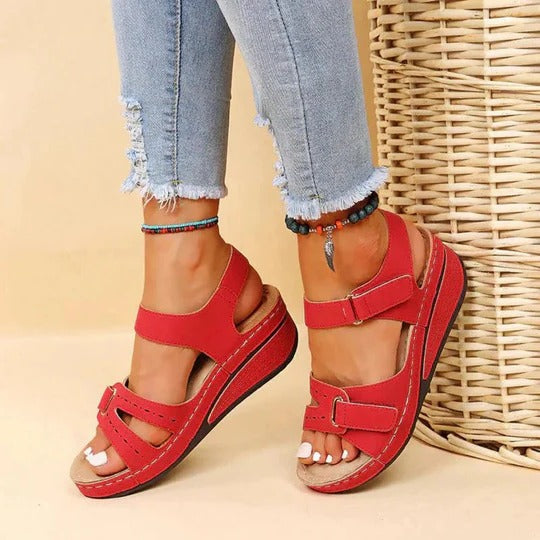 Marke Sandalen Damen in Schwarz, Beige, Rot, Braun — Image 3