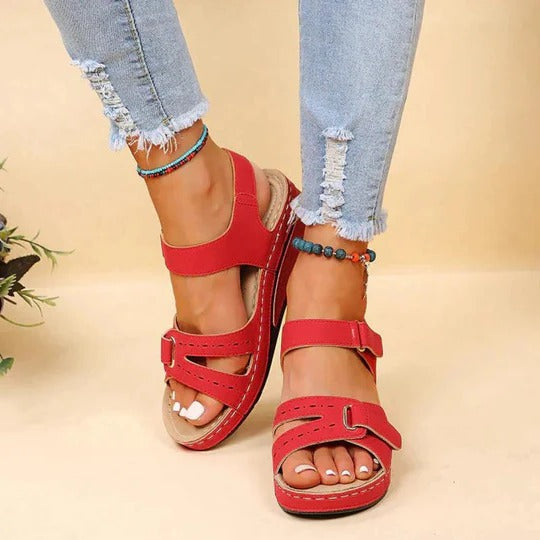 Marke Sandalen Damen in Schwarz, Beige, Rot, Braun — Image 7