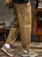 Maverick Herren Cargo-Hose | 97% Baumwollmischung, Vintage-inspiriert Schwarz, Bequem — Image 9