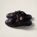 530 SL Mules aus gebleichtem Leder mit Gummisohle in Schwarz und Braun 3
