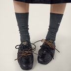 530 SL Mules aus gebleichtem Leder mit Gummisohle in Schwarz und Braun 5