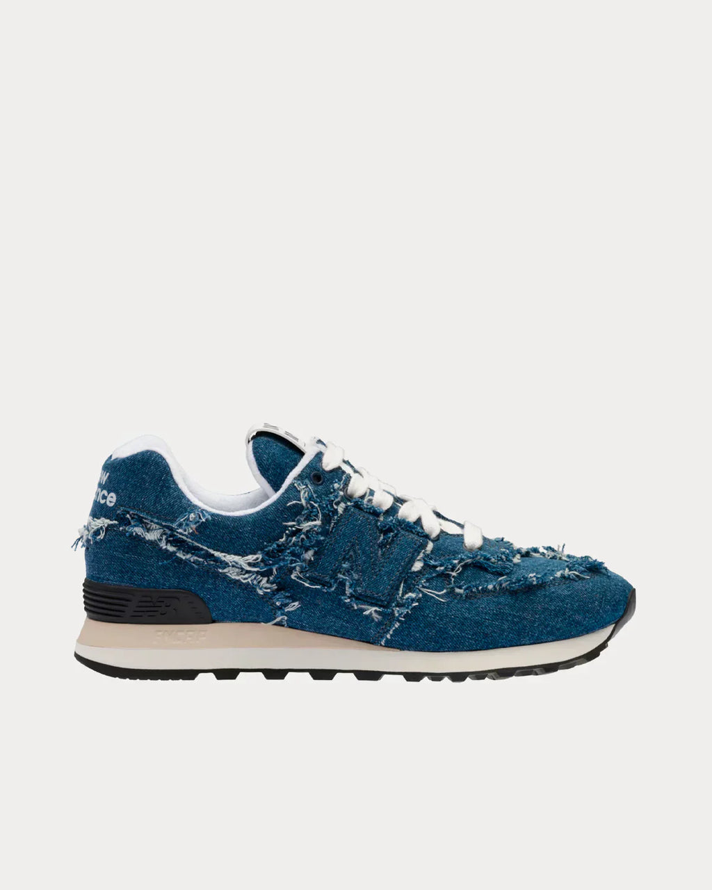 574 SL Low Baskets in Denim Blau für stilvolle Auftritte.