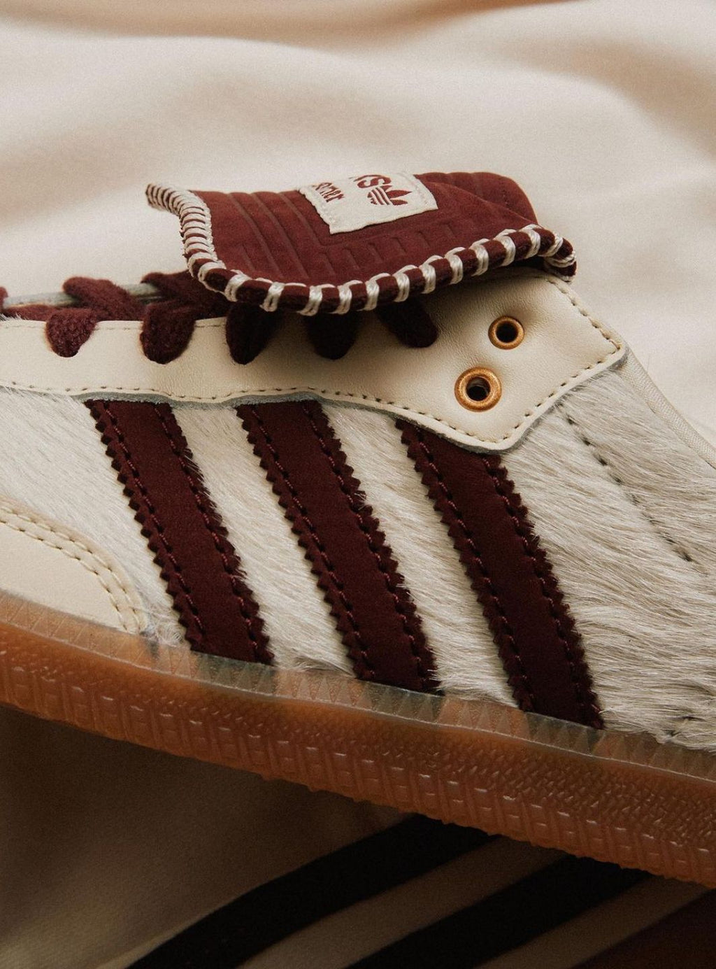 Adidas Samba Nylon Tonal Wales Bonner Cream White Sneakers 5