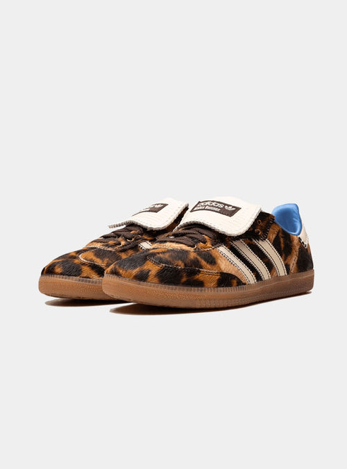 Adidas Samba Nylon Wales Bonner in Dunkelbraun mit Leopardenmuster 2