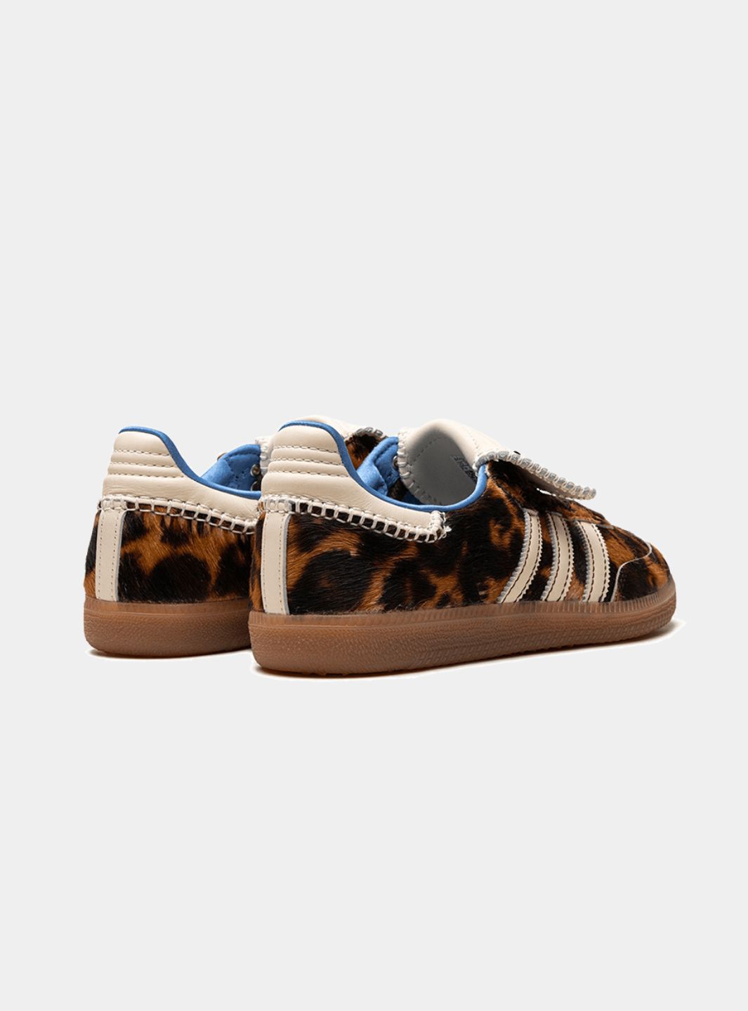Adidas Samba Nylon Wales Bonner in Dunkelbraun mit Leopardenmuster 3