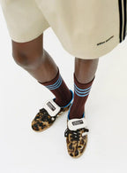 Adidas Samba Nylon Wales Bonner in Dunkelbraun mit Leopardenmuster 7