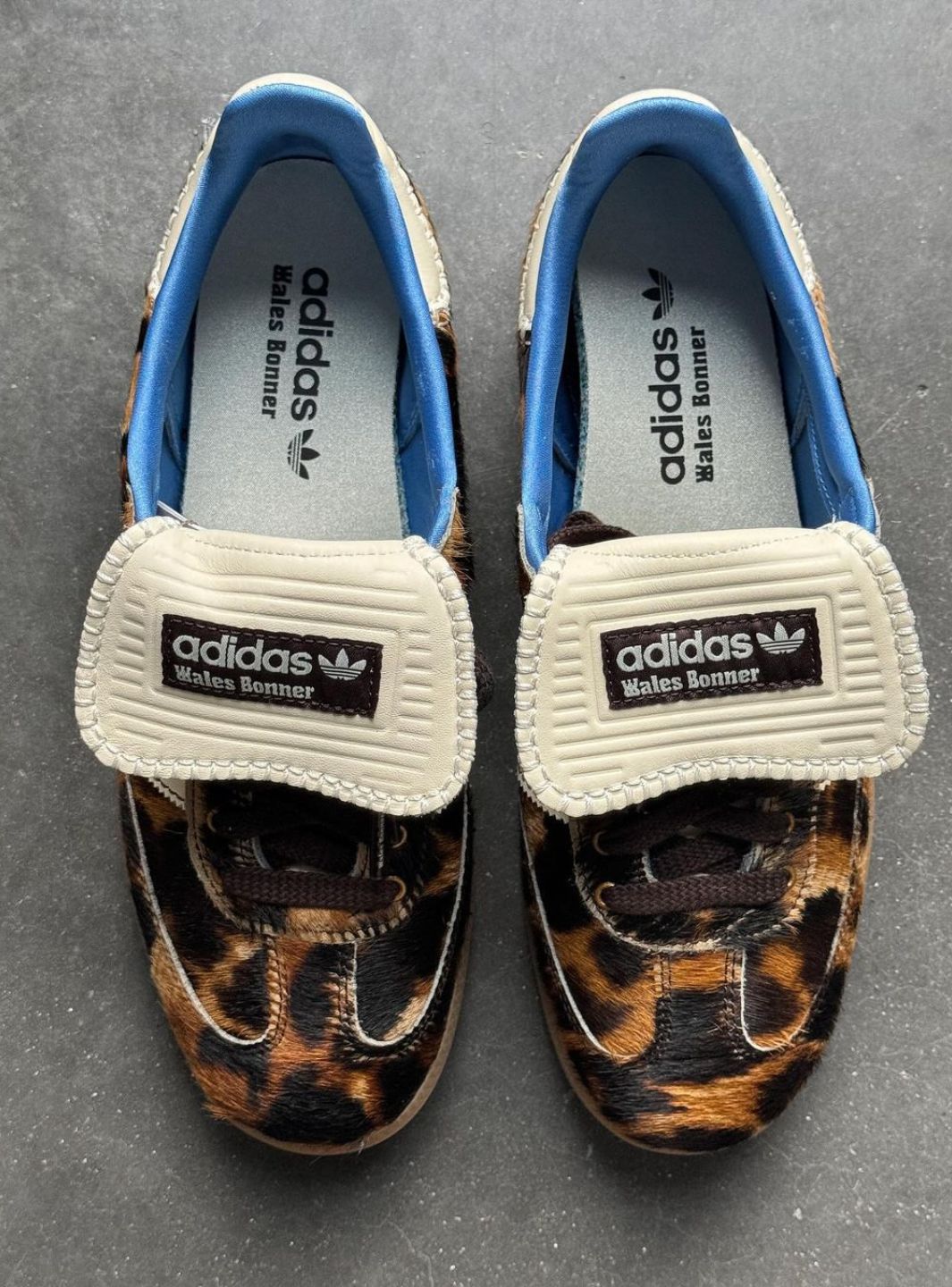 Adidas Samba Nylon Wales Bonner in Dunkelbraun mit Leopardenmuster 9