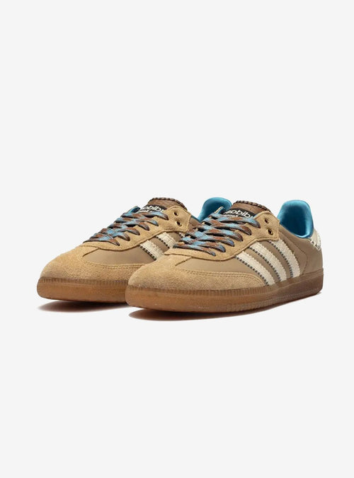 Adidas Samba Nylon Wales Bonner Sneakers in Wüstensand. 2
