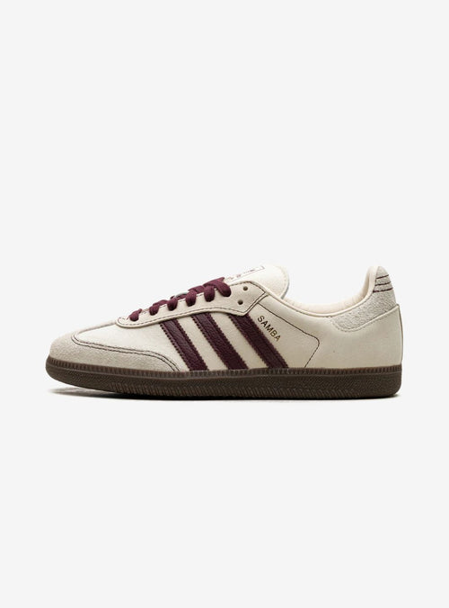 Adidas Samba OG Wunderschön Weiß Maroon Sneakers für Damen