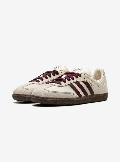 Adidas Samba OG Wunderschön Weiß Maroon Sneakers für Damen 2