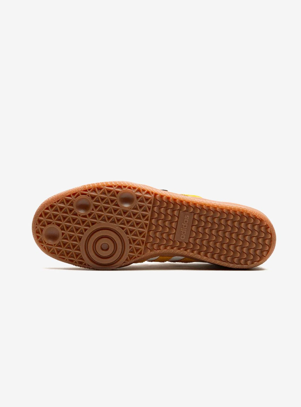 Adidas Samba Sneakers in Weiß und Gold, stilvoll und elegant. 4