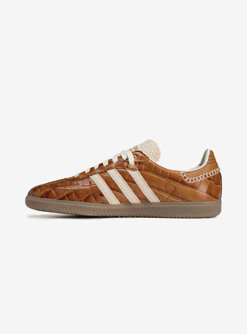 Adidas Samba Wales Bonner Crocodile Brown Sneakers mit Krokodileffekt
