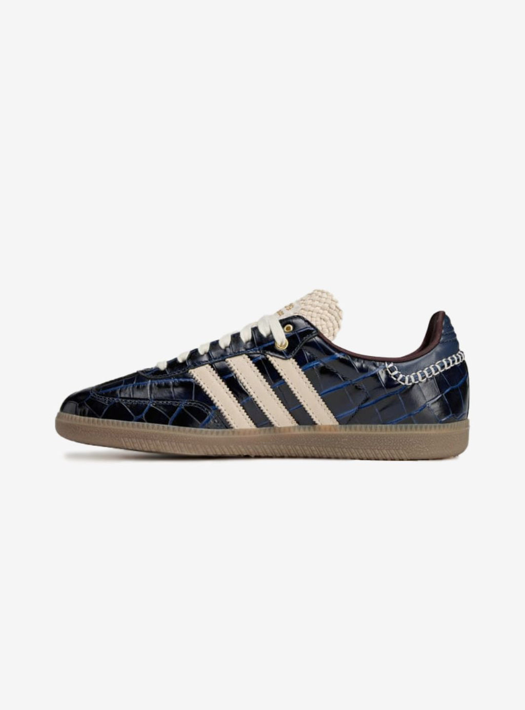 Adidas Samba Wales Bonner Navy Croc in blauem Krokodilleder.