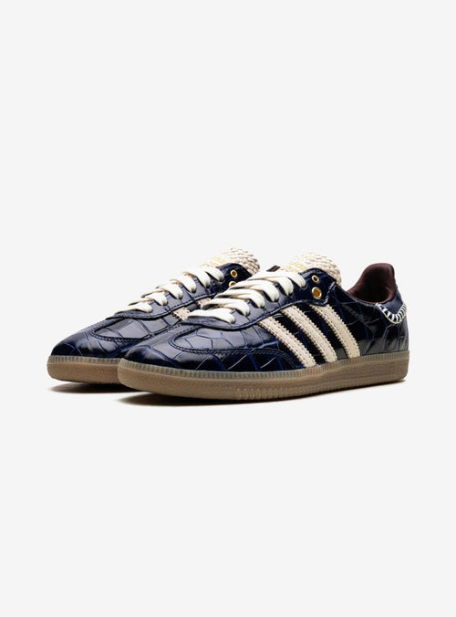 Adidas Samba Wales Bonner Navy Croc in blauem Krokodilleder. 2