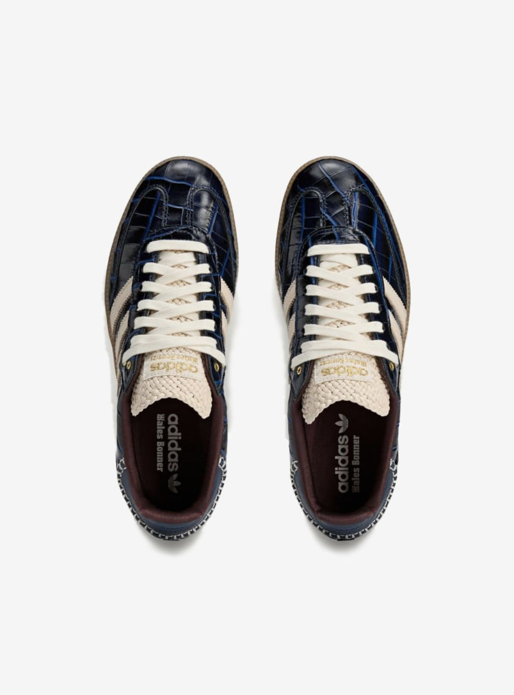 Adidas Samba Wales Bonner Navy Croc in blauem Krokodilleder. 4