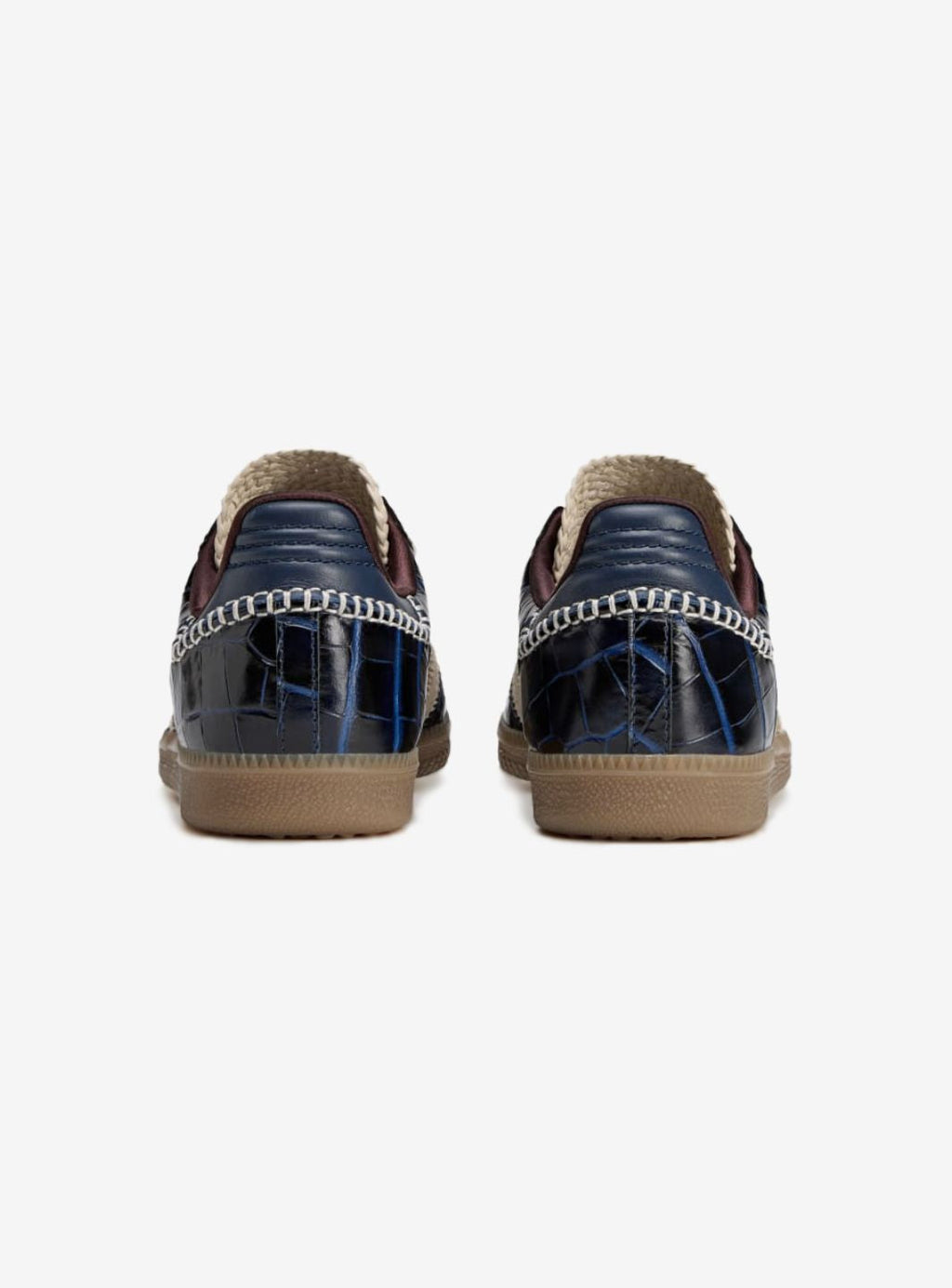 Adidas Samba Wales Bonner Navy Croc in blauem Krokodilleder. 6