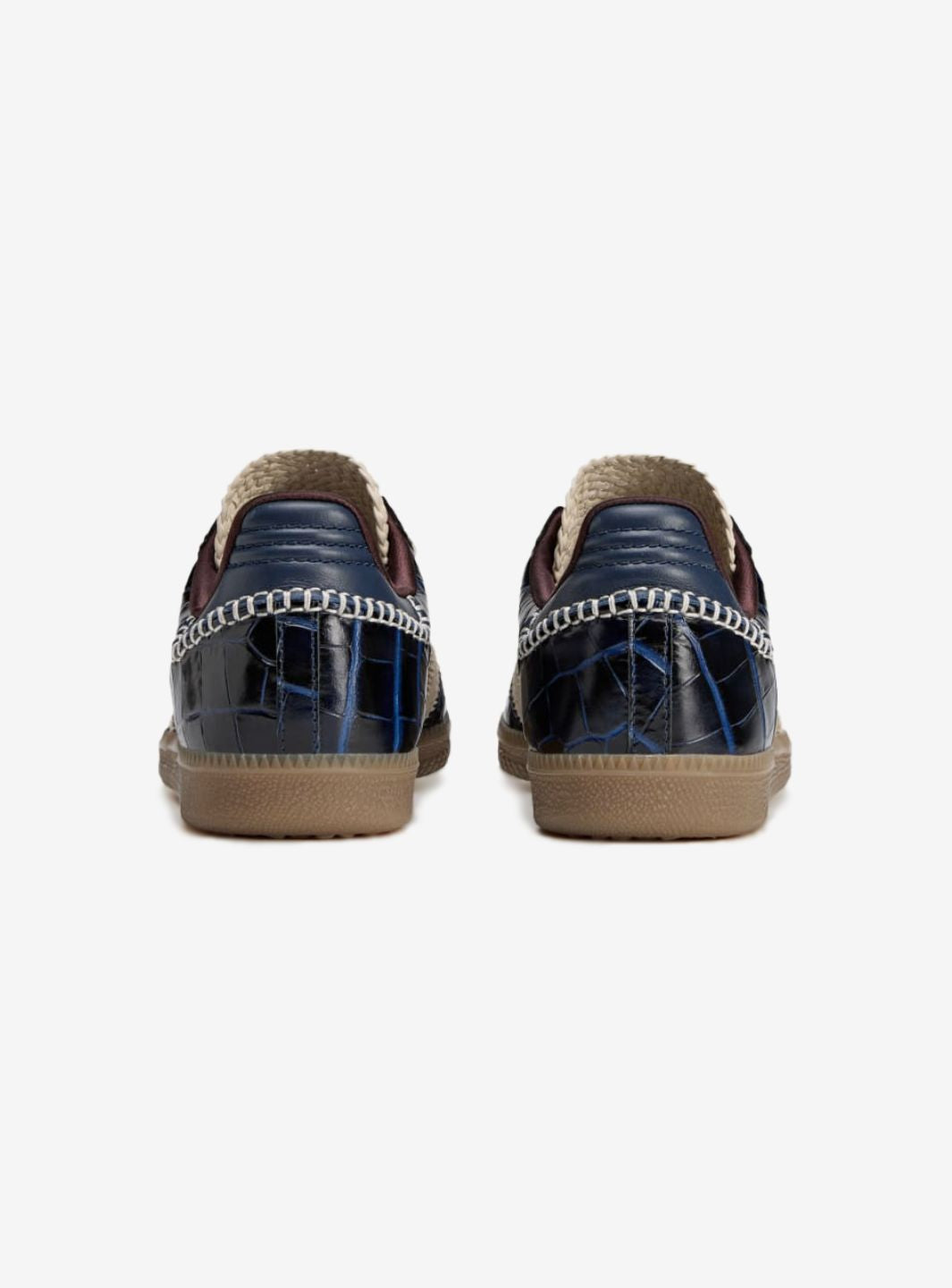 Adidas Samba Wales Bonner Navy Croc in blauem Krokodilleder. 6