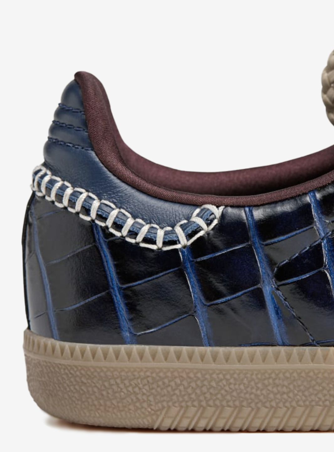 Adidas Samba Wales Bonner Navy Croc in blauem Krokodilleder. 7