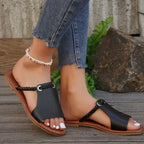 Elegante geflochtene Riemensandalen aus veganem Leder für Frauen. 8