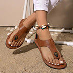Boho Sandalen Braun für Damen 11