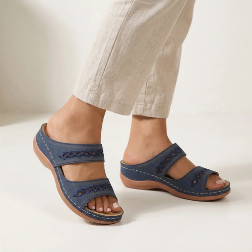 Damen Sandalen Blau Komfort