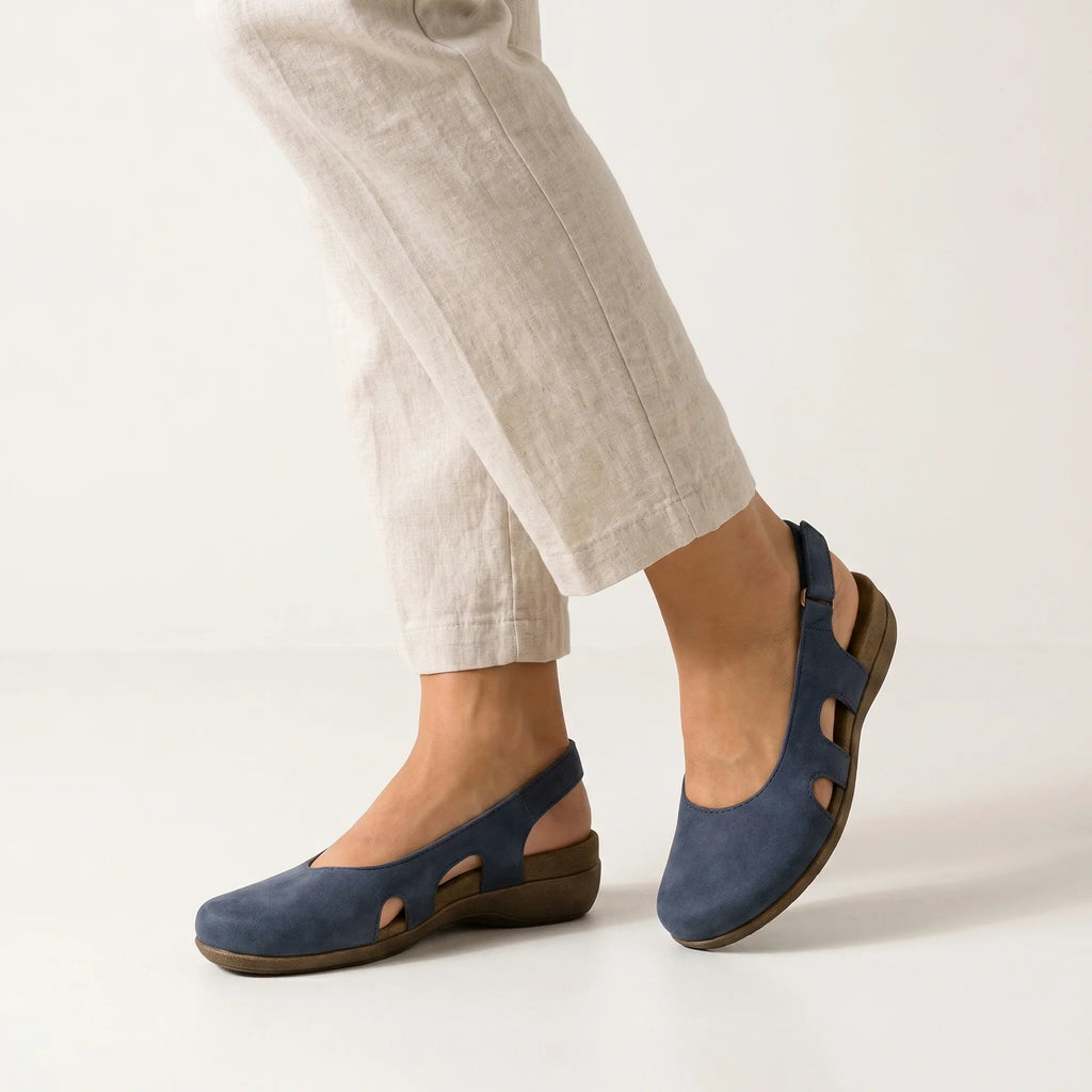 Komfortschuhe Blau für Damen